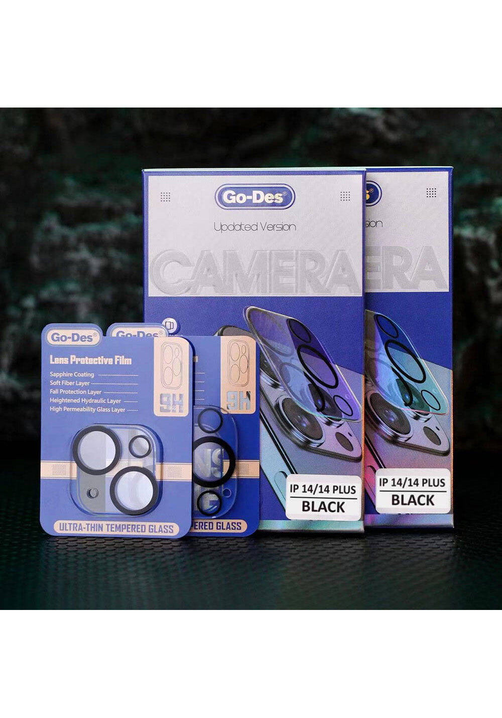 Go Des iPhone 14 Plus Lens Shield CL-14 Kamera Lens Koruyucu