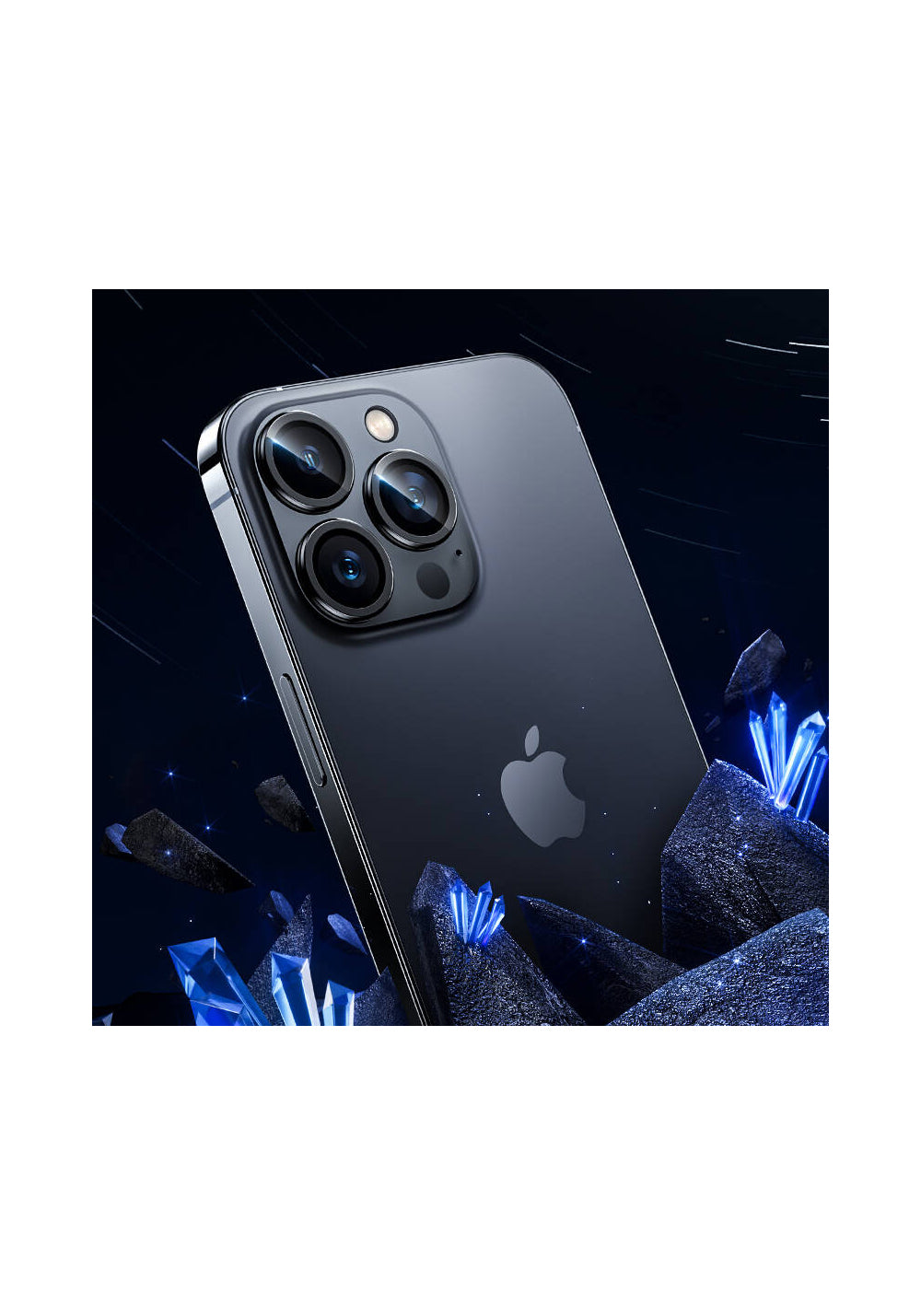 Benks iPhone 15 Pro DR Safir Kamera Lens Koruyucu