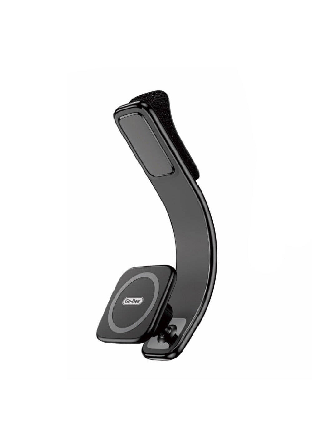 Go Des GD-HD208 Magnetik M-safe Uyumlu Bükülebilen Eğimli ve Düz Zemin Araç Telefon Tutacağı