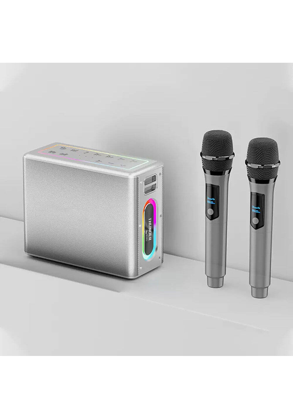 Wiwu P19 Thunder Bluetooth Speaker Hoparlör ve Karaoke Bluetooth Çift Mikrofon