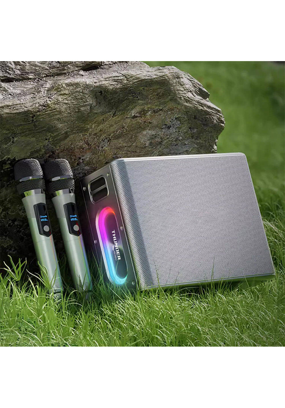 Wiwu P19 Thunder Bluetooth Hoparlör ve Karaoke Bluetooth Çift Mikrofon