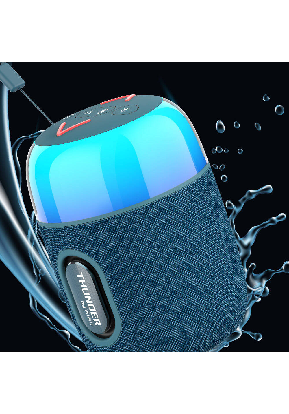 Wiwu P60 Mini RGB Led Işıklı Thunder Wireless Bluetooth Hoparlör