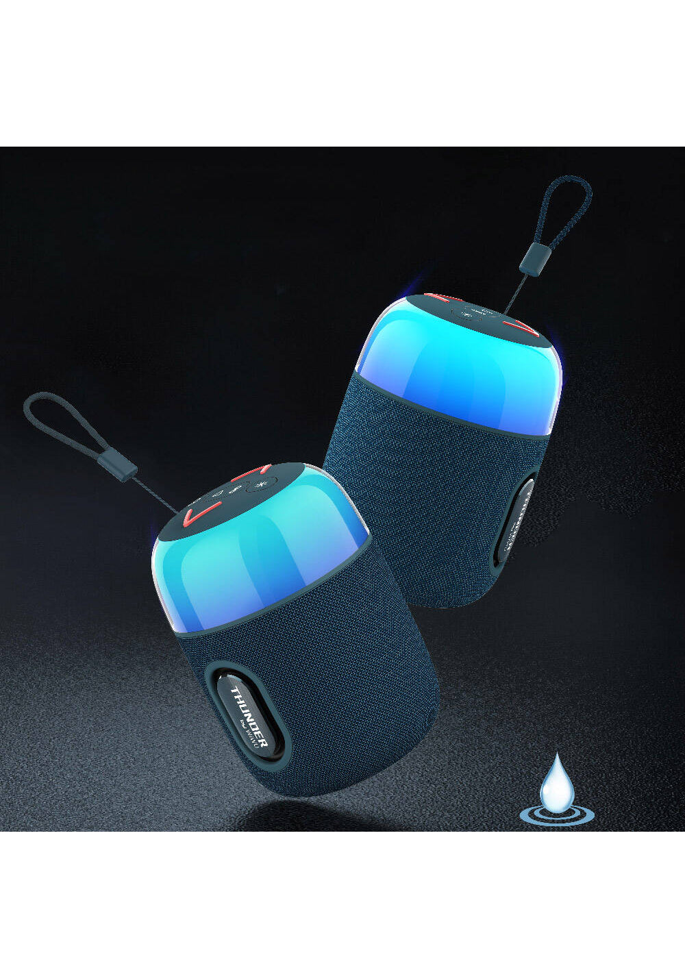 Wiwu P60 Mini RGB Led Işıklı Thunder Wireless Bluetooth Hoparlör