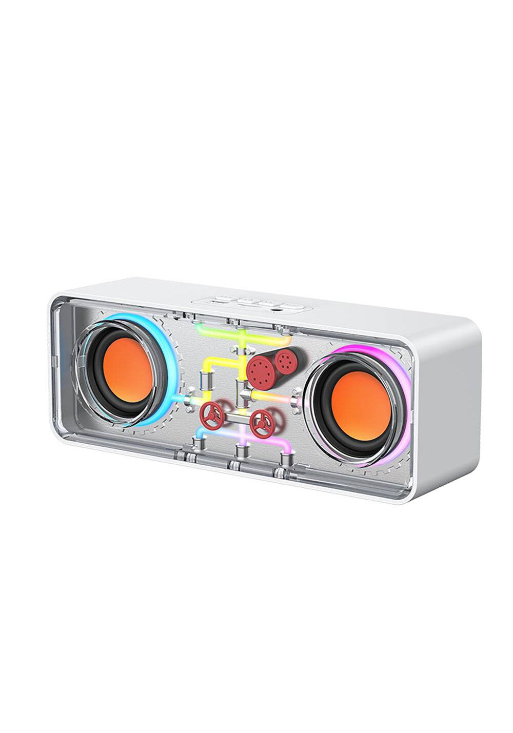 Recci RSK-W38 Space Station Serisi RGB Led Işıklı Bluetooth Hoparlör FM Radio Özellikli