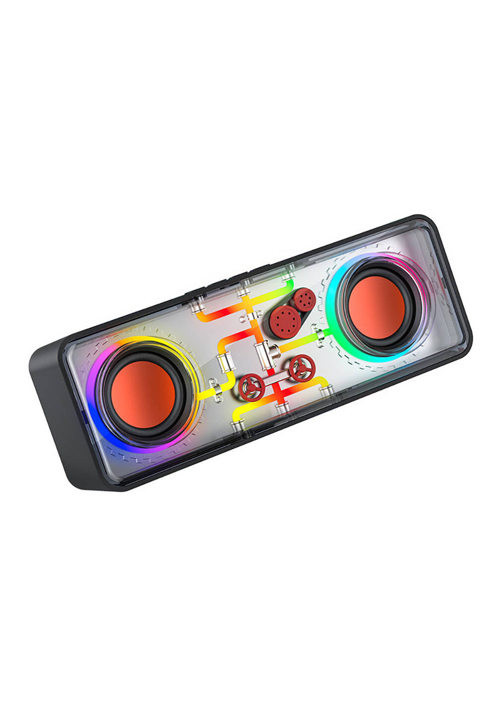 Recci RSK-W38 Space Station Serisi RGB Led Işıklı Bluetooth Hoparlör FM Radio Özellikli