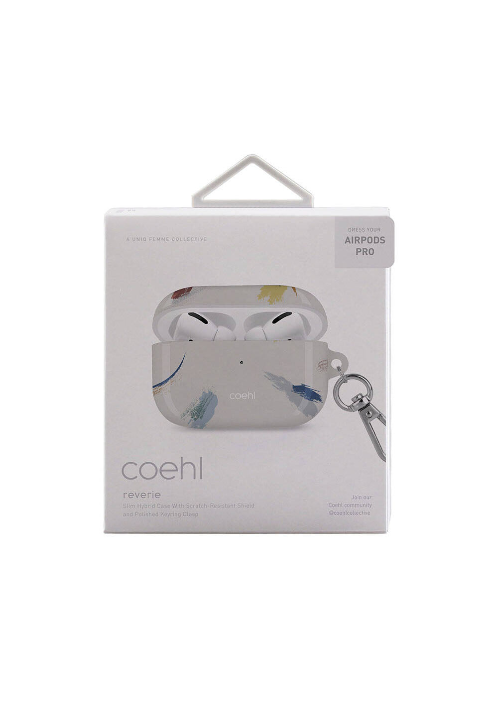 Apple Airpods Pro Kılıf Fırça Boya Desenli Coehl Reverie Kapak