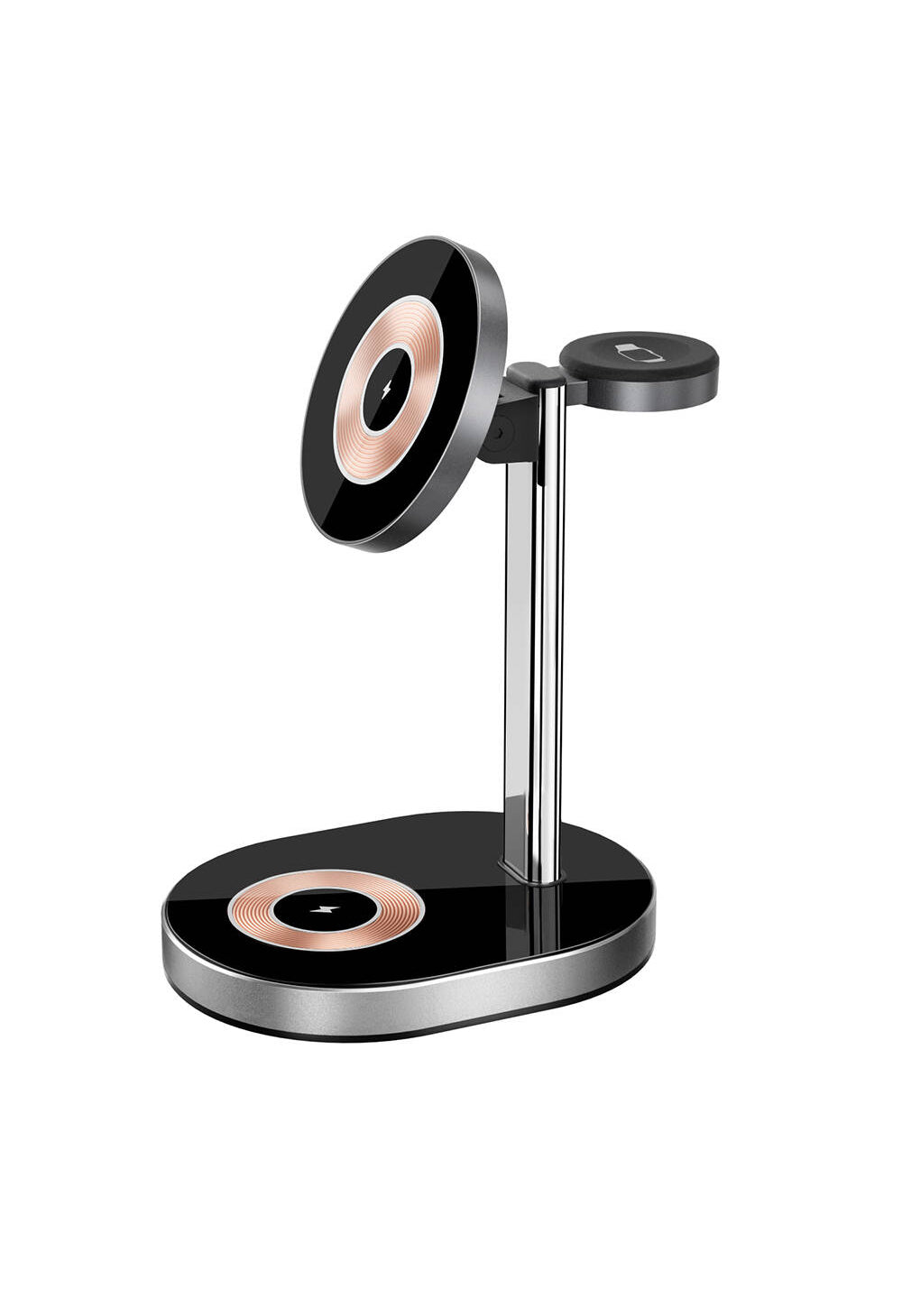 Wiwu Wi-W003 Light and Shadow 3in1 Hızlı Şarj Özellikli Magnetik Kablosuz Şarj Standı