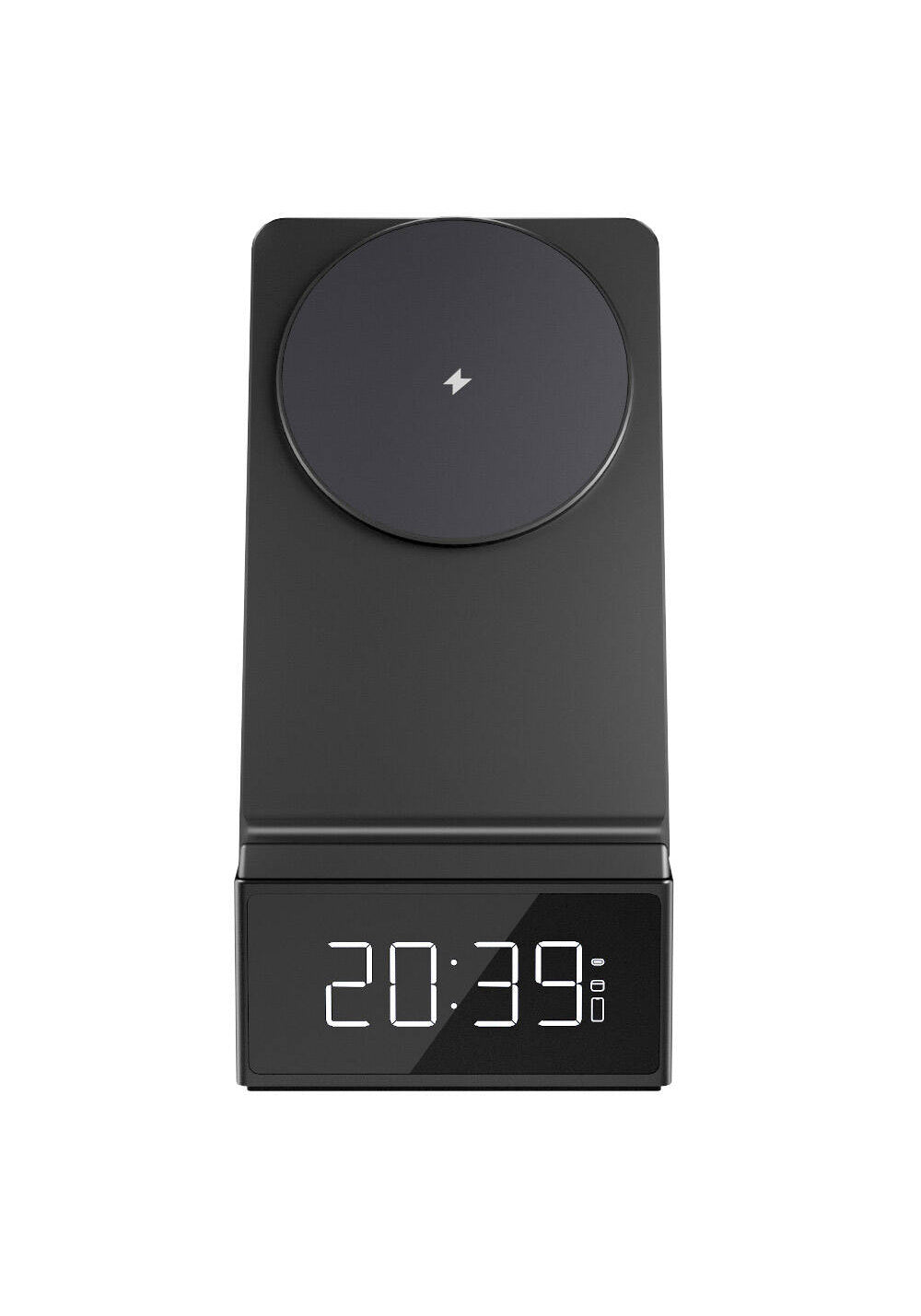 Wiwu Wi-W011 Platinum 3in1 Dijital Saatli ve Alarmlı Hızlı Şarj Özellikli Magnetik Kablosuz Şarj Standı