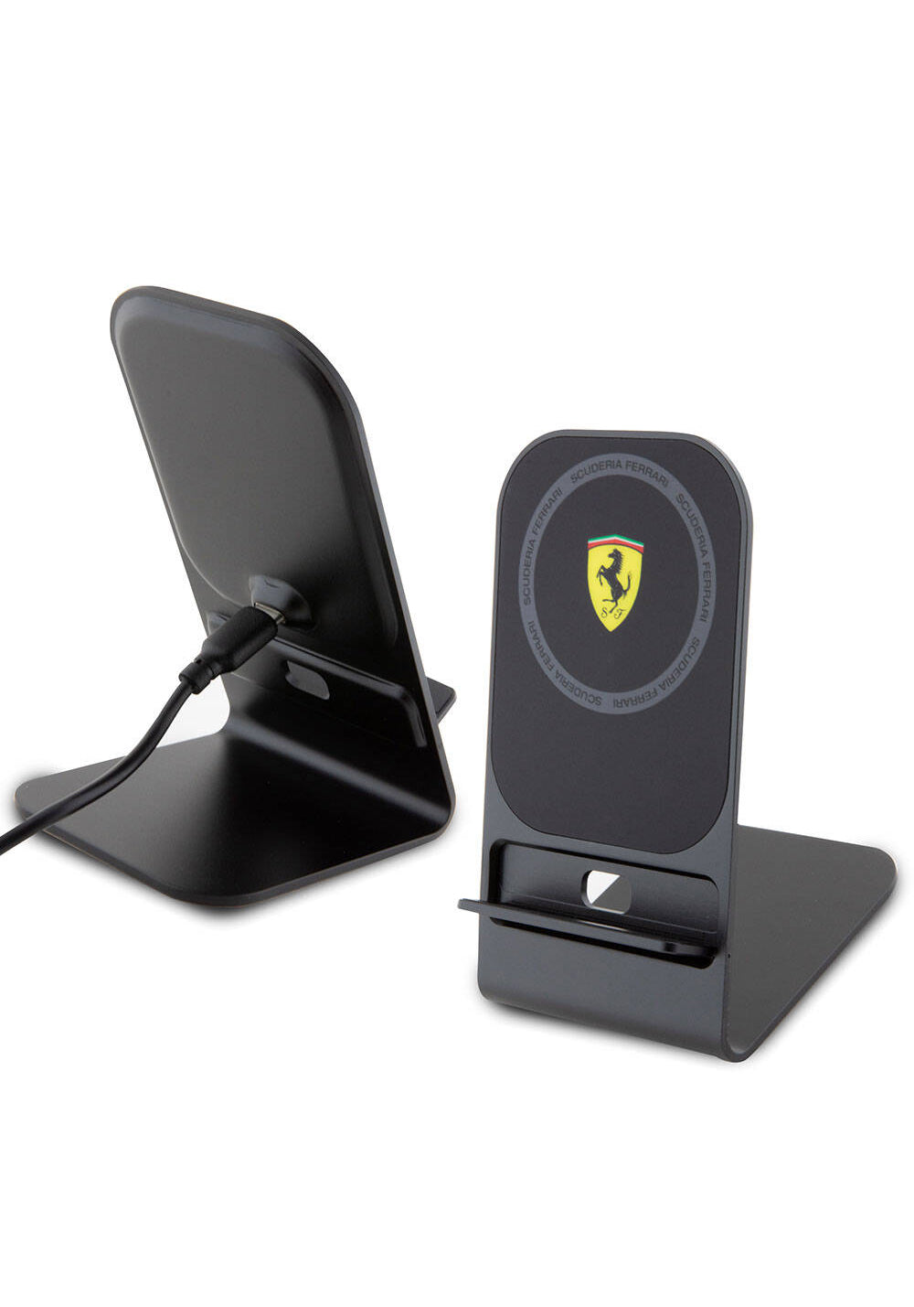 Ferrari Orijinal Lisanslı Katlanabilir Baskılı Shield Logolu Standlı Magnetik Kablosuz Şarj Standı