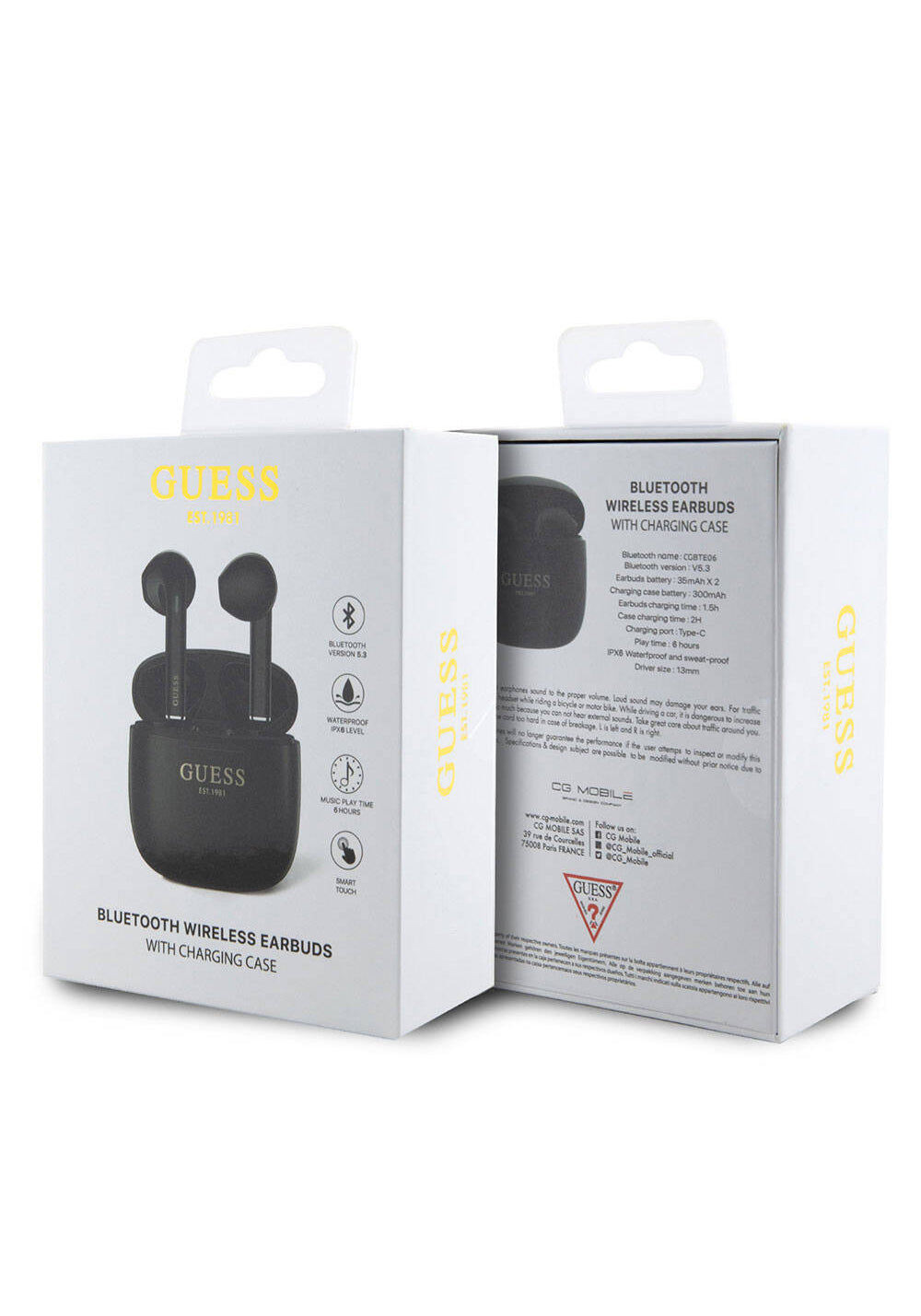 Guess Orijinal Lisanslı Klasik EST Yazı Logolu TWS Bluetooth Kulaklık