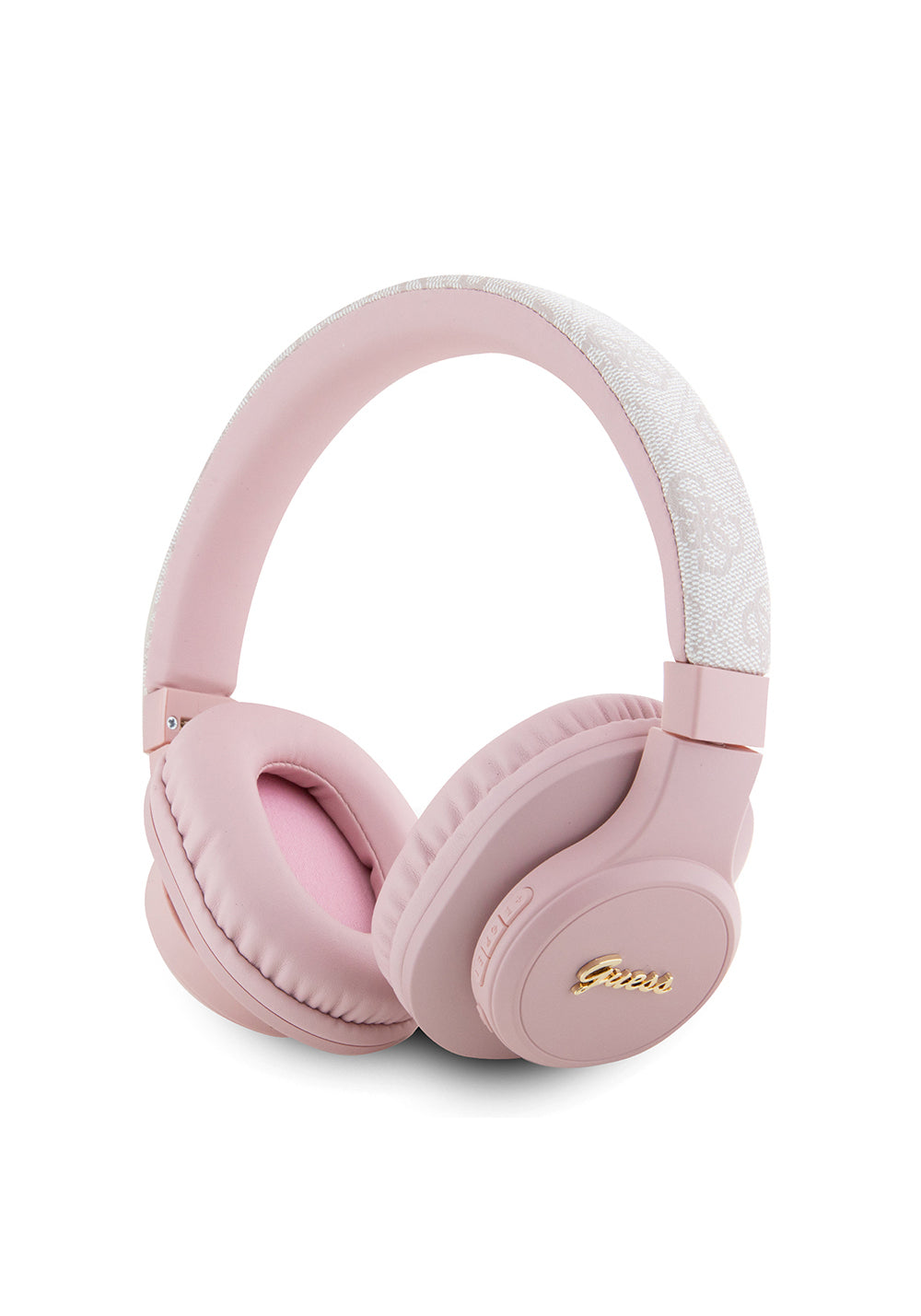 Guess Orijinal Lisanslı PU 4G Desenli Metal Yazı Logolu Tone On Tone Kulak Üstü Bluetooth Kulaklık