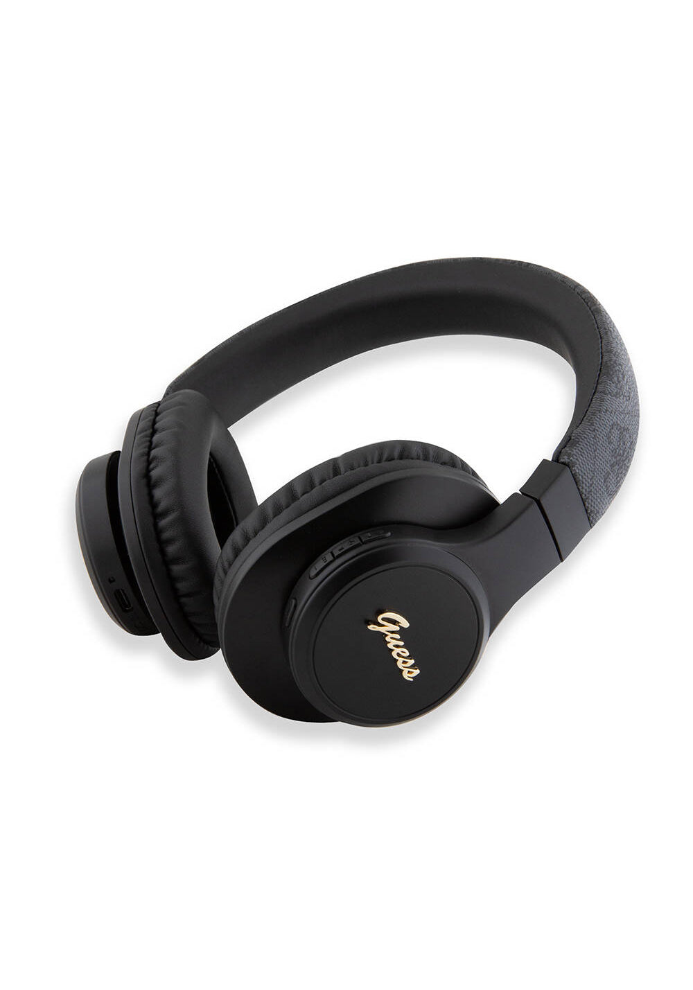 Guess Orijinal Lisanslı PU 4G Desenli Metal Yazı Logolu Tone On Tone Kulak Üstü Bluetooth Kulaklık