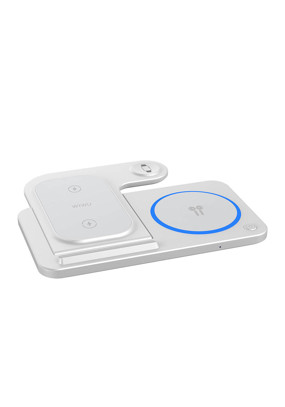 Wiwu Wi-W020 3in1 Katlanabilir Hızlı Şarj Özellikli Magnetik Kablosuz Şarj Standı