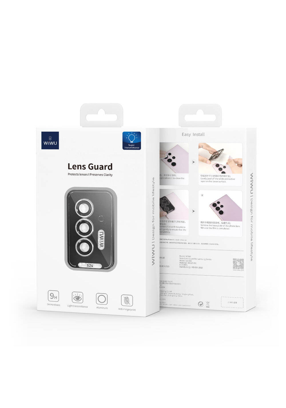 Galaxy S24 Plus Wiwu LG-008 Lens Guard Darbelere Karşı Dayanıklı Kamera Lens Koruyucu