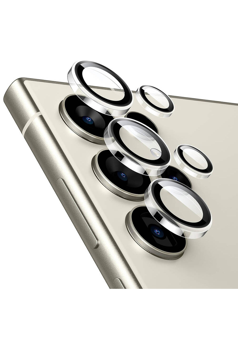 Galaxy S24 Ultra Wiwu LG-008 Lens Guard Darbelere Karşı Dayanıklı Kamera Lens Koruyucu