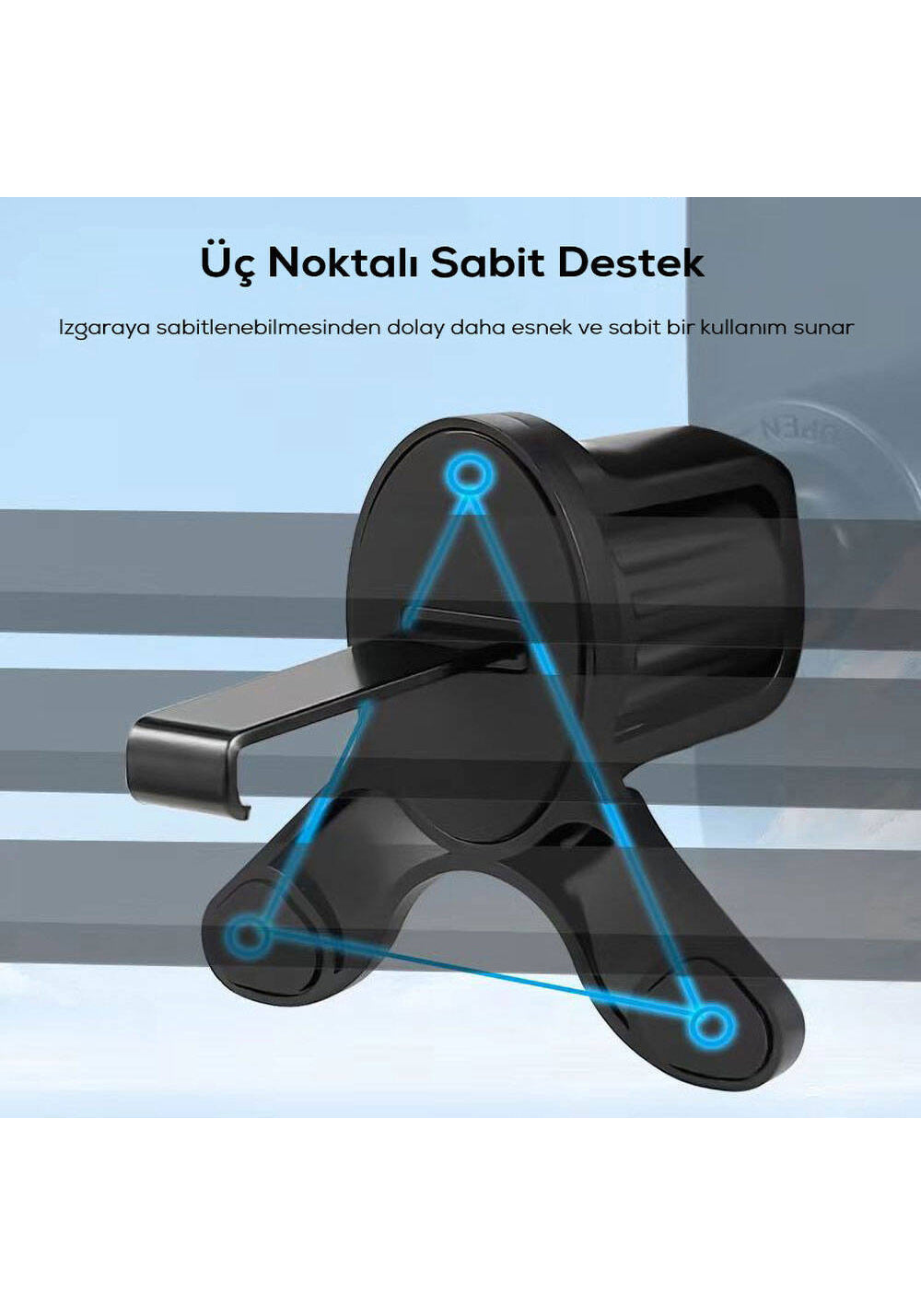 Go Des GD-HD936 360° Dönebilen ve Uzayan Başlıklı Araç Telefon Tutucu