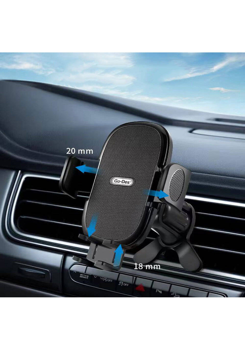 Go Des GD-HD936 360° Dönebilen ve Uzayan Başlıklı Araç Telefon Tutucu