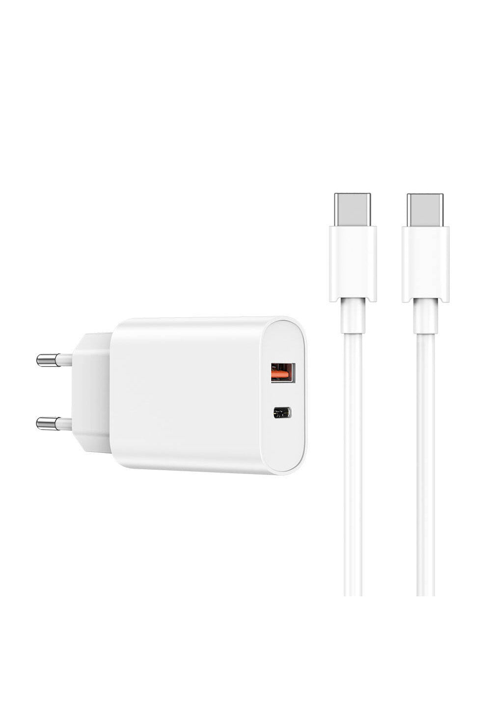 Wiwu Wi-U002 Quick Hızlı Şarj Başlığı Type-C to Type-C PD 20W Kablolu Şarj Seti