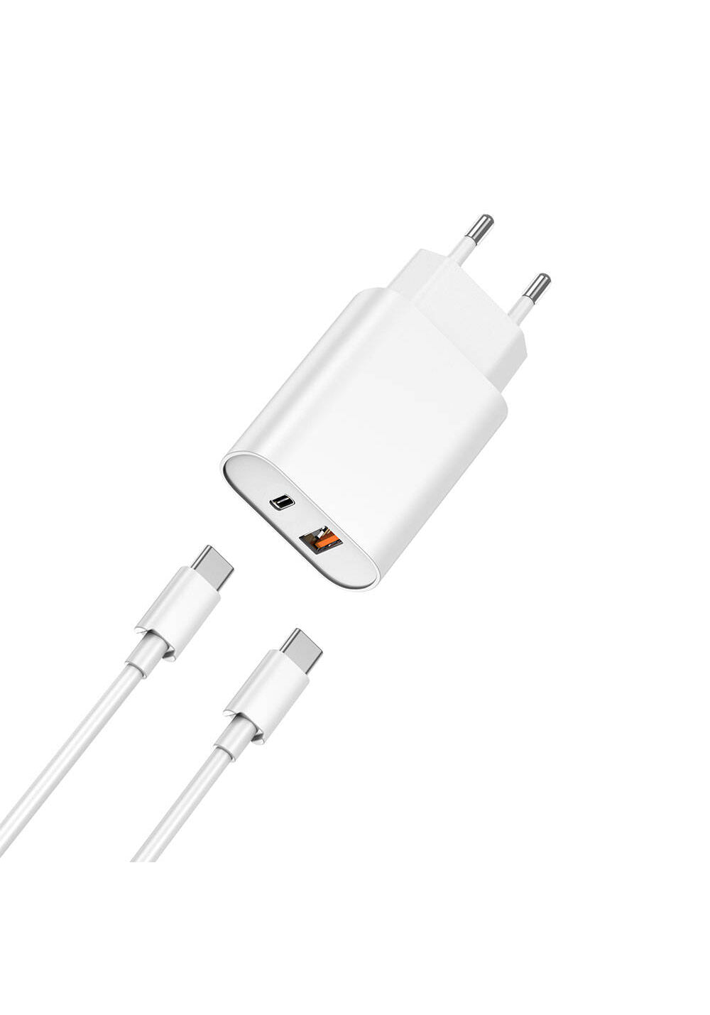 Wiwu Wi-U002 Quick Hızlı Şarj Başlığı Type-C to Type-C PD 20W Kablolu Şarj Seti