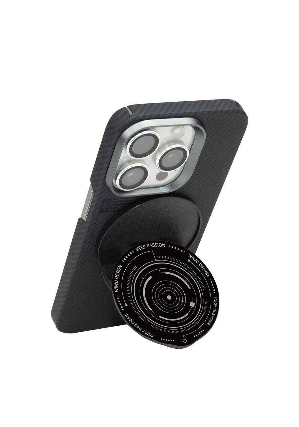 Wiwu B2 Magnetik Özellikli Keep Passion Tasarımlı Parmak Ring Stand