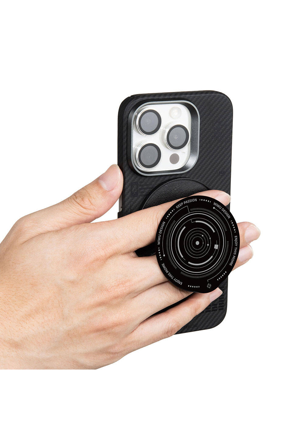 Wiwu B2 Magnetik Özellikli Keep Passion Tasarımlı Parmak Ring Stand
