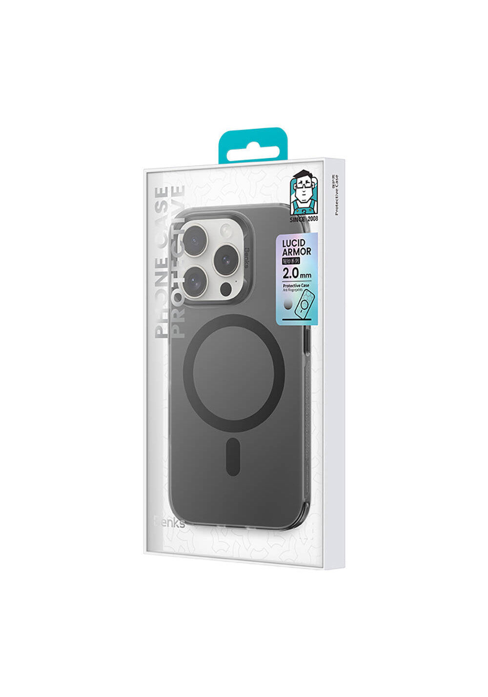Apple iPhone 16 Pro Max Kılıf Manyetik Şarj Uyumlu Benks Lucid Armor Kapak