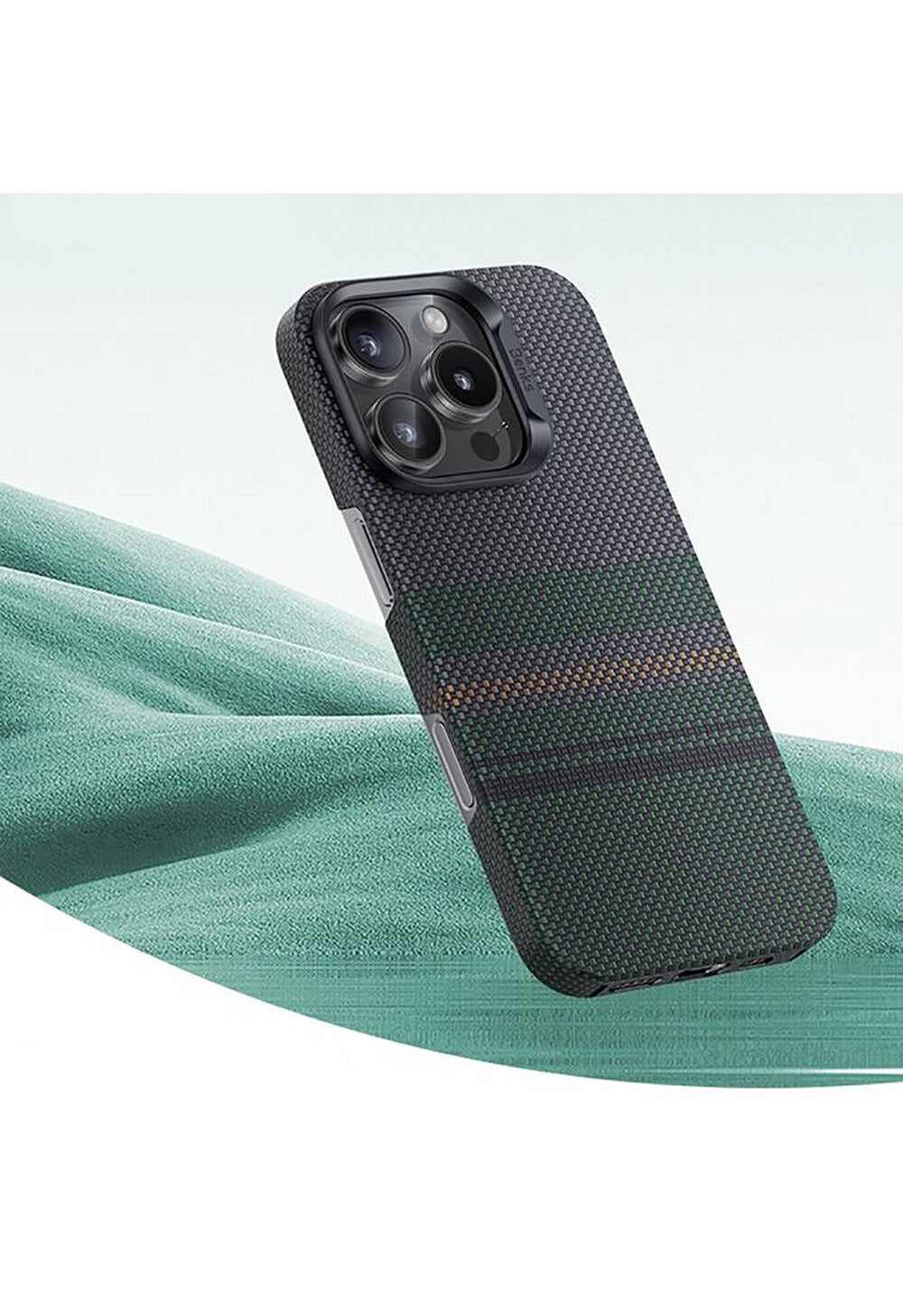 Apple iPhone 16 Plus Kılıf Manyetik Şarj Uyumlu Karbon Fiber Tasarımlı Benks Aurora ArmorAir Kevlar Kapak