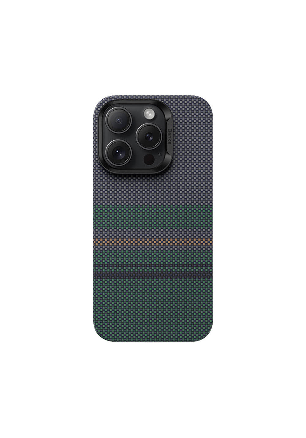 Apple iPhone 16 Pro Max Kılıf Manyetik Şarj Uyumlu Karbon Fiber Tasarımlı Benks Aurora ArmorAir Kevlar Kapak