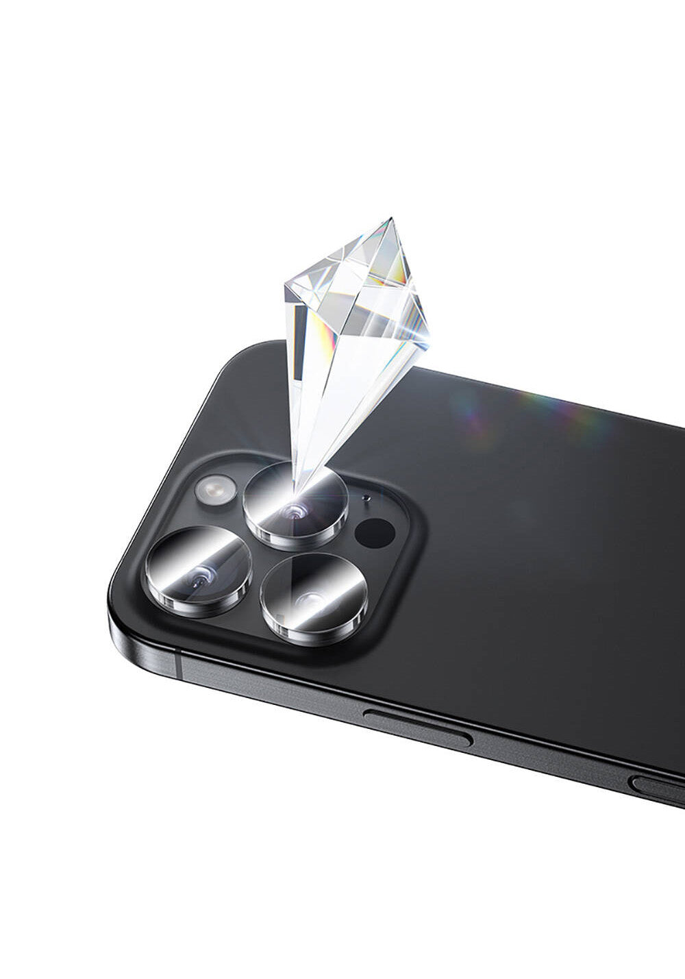 Apple iPhone 16 Pro Max Benks AR Glass Warrior Transparan Premium Cam Kamera Lens Koruyucu