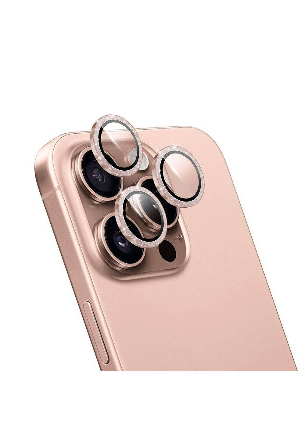 Apple iPhone 16 Pro Max Wiwu LG-006 Diamond Lens Guard Kolay Uygulama Aparatlı Kamera Lens Koruyucu