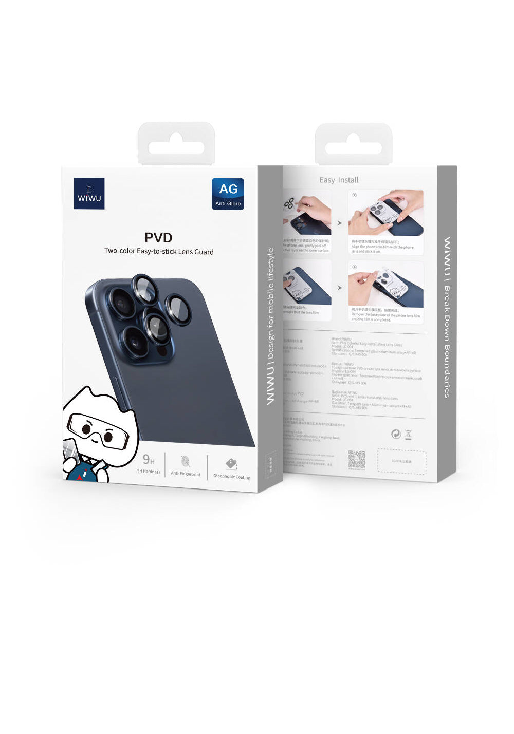 Apple iPhone 16 Pro Max Wiwu LG-004 PVD Lens Guard Metal Kamera Lens Koruyucu