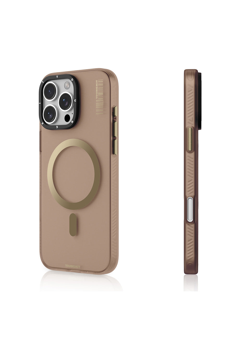 Apple iPhone 16 Pro Kılıf Manyetik Şarj Uyumlu Youngkit Hidden Sand Serisi Kapak