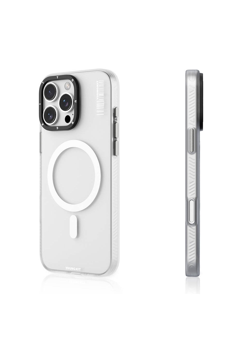 Apple iPhone 16 Pro Max Kılıf Manyetik Şarj Uyumlu Youngkit Hidden Sand Serisi Kapak