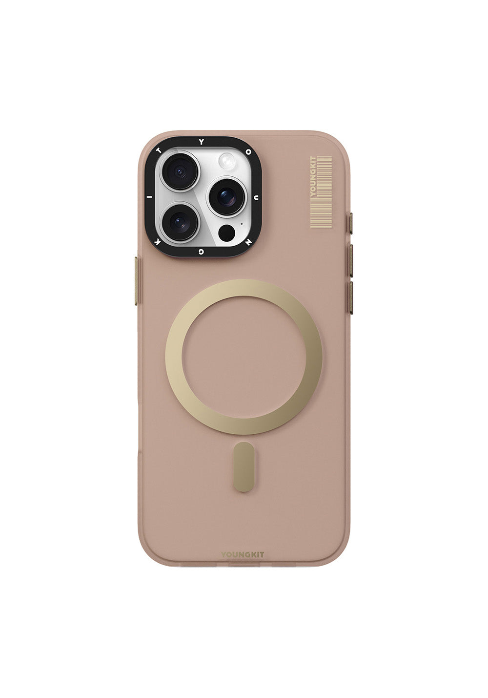 Apple iPhone 16 Pro Max Kılıf Manyetik Şarj Uyumlu Youngkit Hidden Sand Serisi Kapak