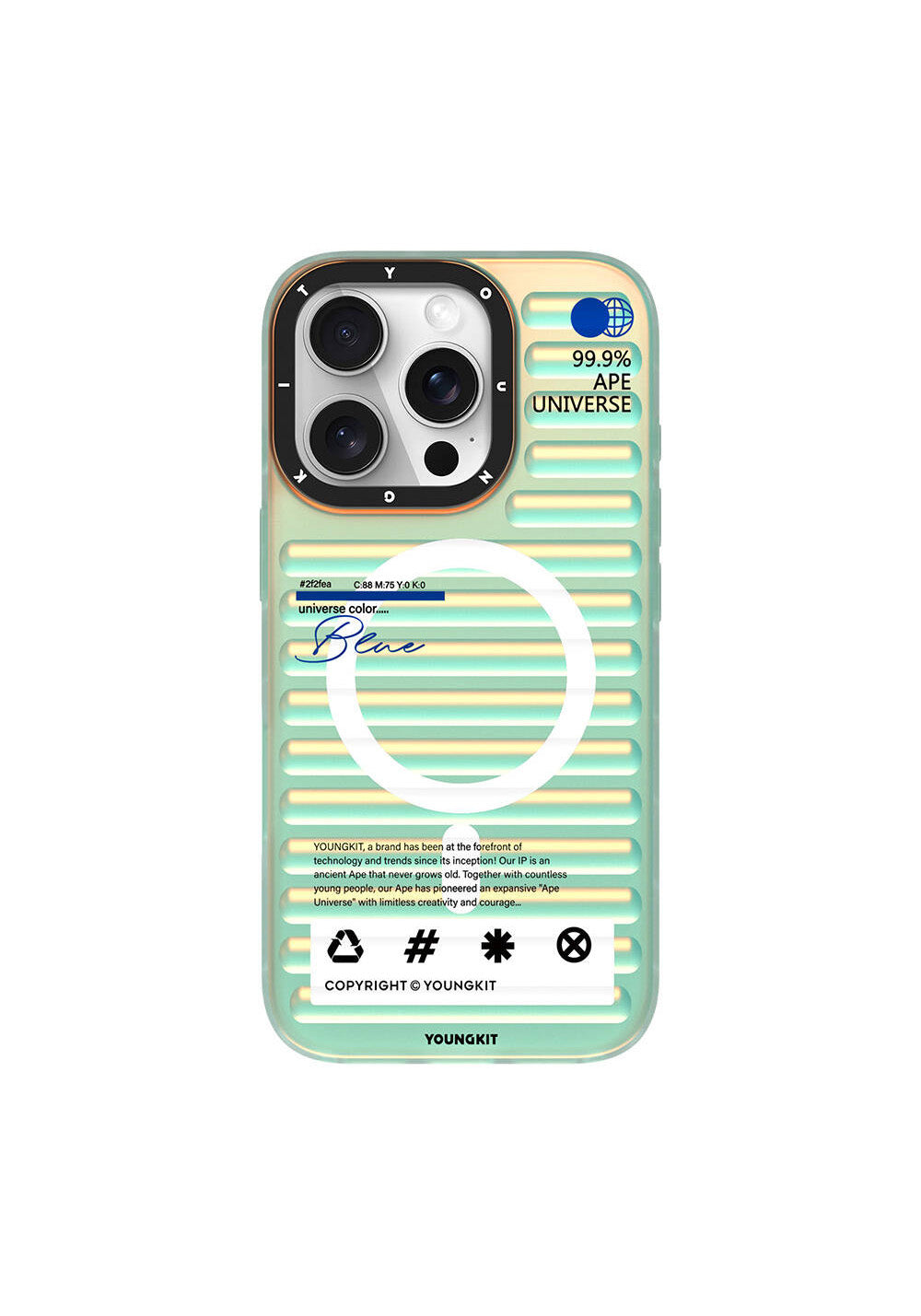 Apple iPhone 16 Pro Max Manyetik Şarj Uyumlu Youngkit Chameleon Serisi Kapak
