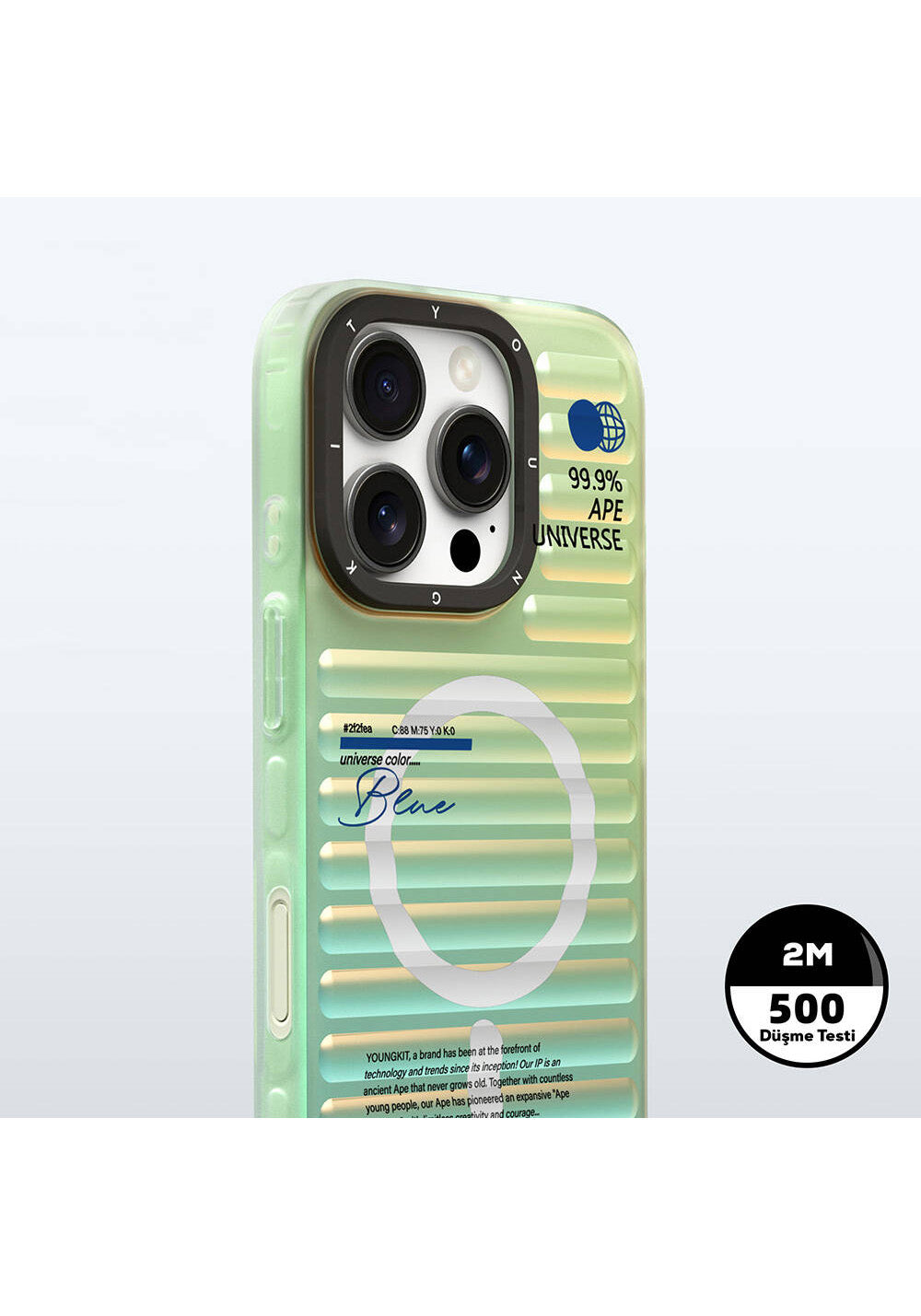 Apple iPhone 16 Pro Max Manyetik Şarj Uyumlu Youngkit Chameleon Serisi Kapak