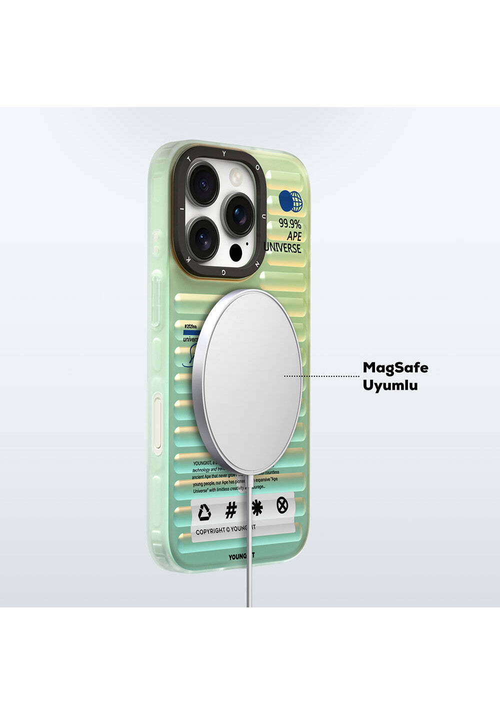 Apple iPhone 16 Pro Max Manyetik Şarj Uyumlu Youngkit Chameleon Serisi Kapak