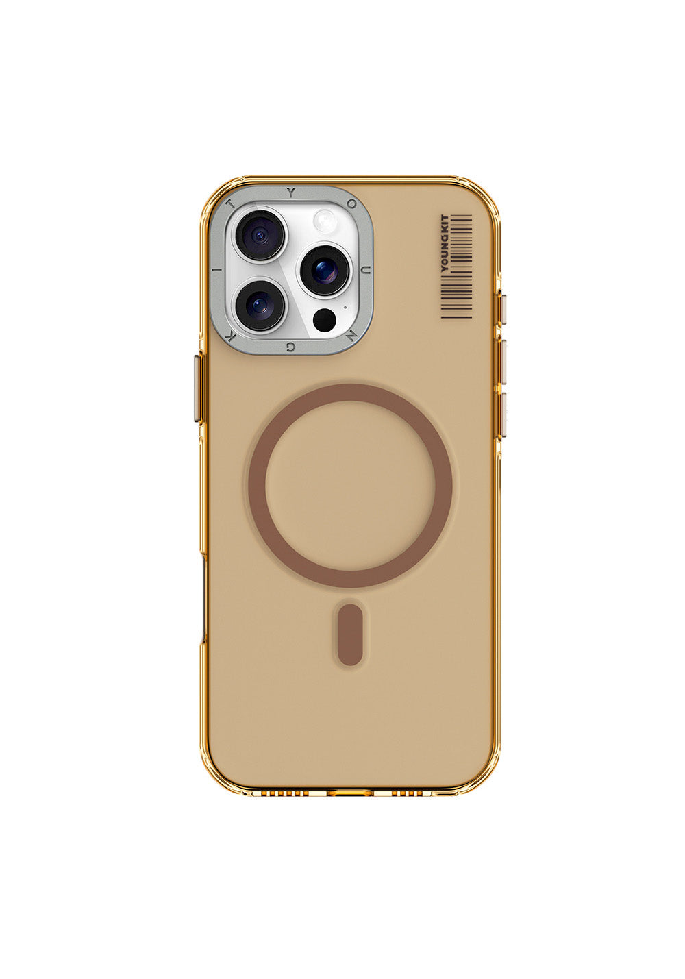 Apple iPhone 16 Pro Kılıf Manyetik Şarj Uyumlu Şeffaf Youngkit Crystal Shield Serisi Kapak