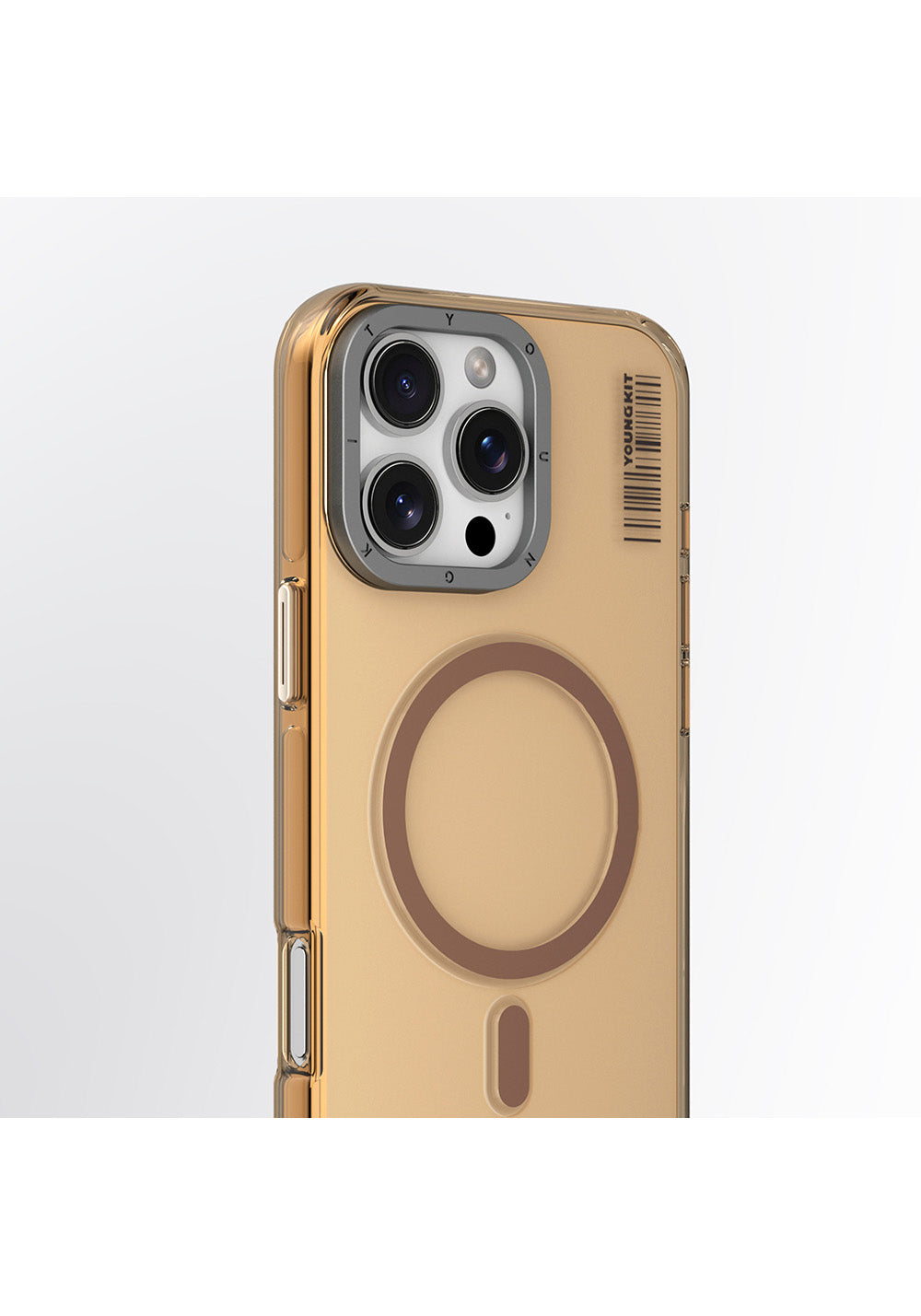 Apple iPhone 16 Pro Kılıf Manyetik Şarj Uyumlu Şeffaf Youngkit Crystal Shield Serisi Kapak