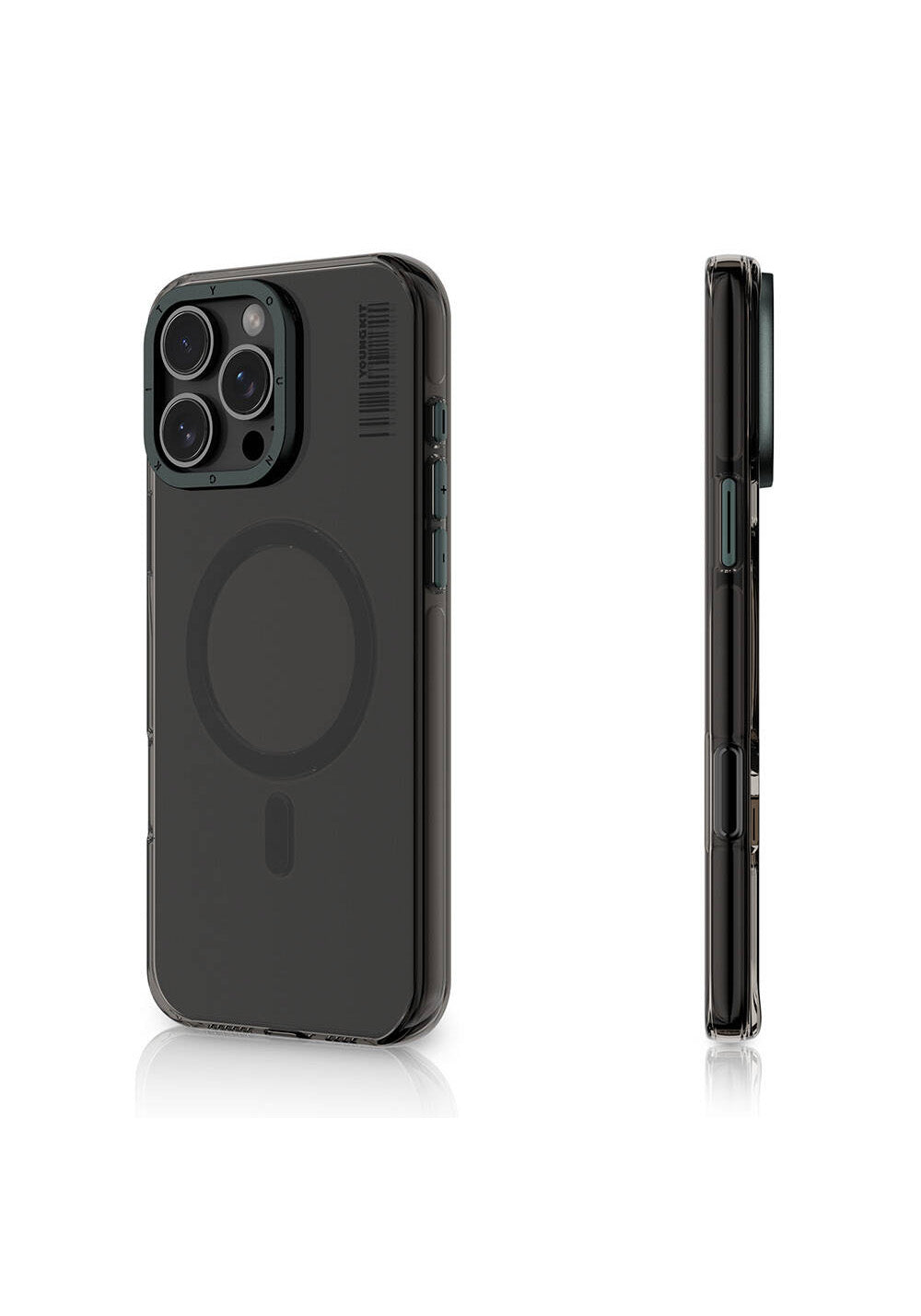 Apple iPhone 16 Pro Max Kılıf Manyetik Şarj Uyumlu Şeffaf Youngkit Crystal Shield Serisi Kapak