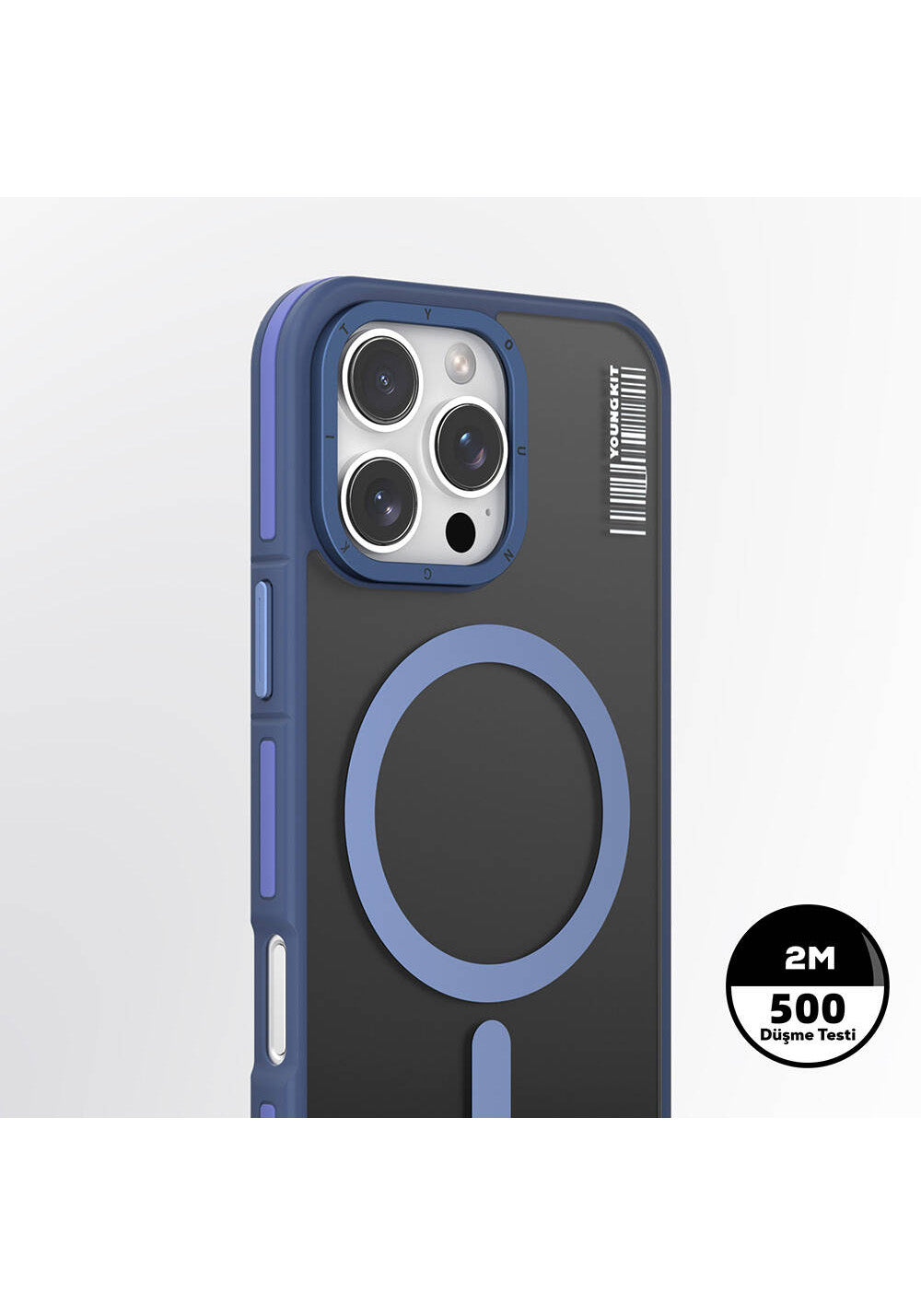 Apple iPhone 16 Pro Kılıf Manyetik Şarj Uyumlu Youngkit Rock Sand Serisi Kapak