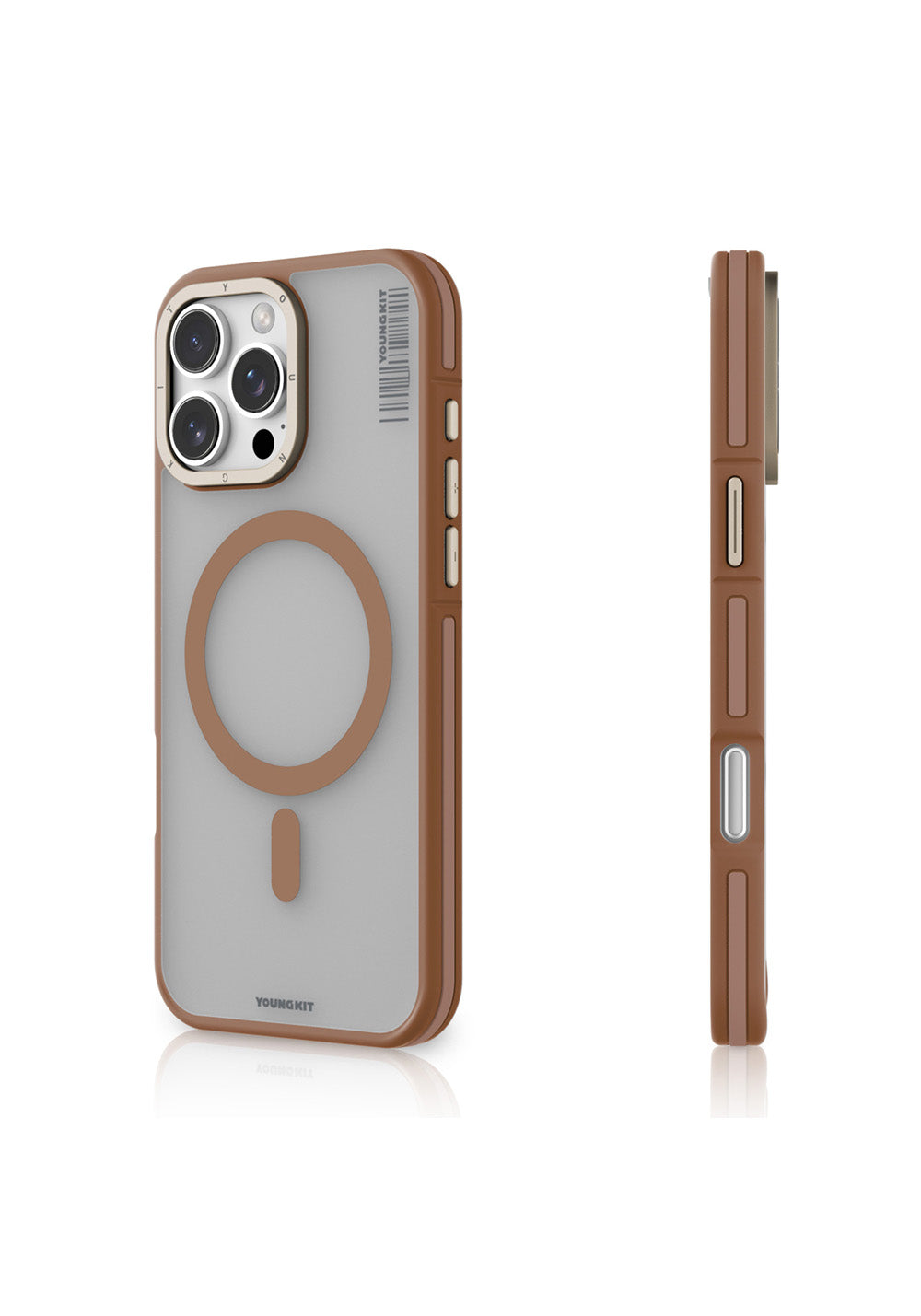 Apple iPhone 16 Pro Max Kılıf Manyetik Şarj Uyumlu Youngkit Rock Sand Serisi Kapak