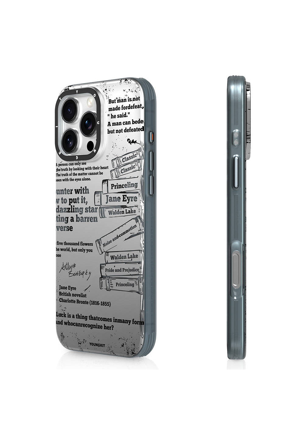 Apple iPhone 16 Pro Kılıf Manyetik Şarj Uyumlu Youngkit Literary Serisi Classic Kapak