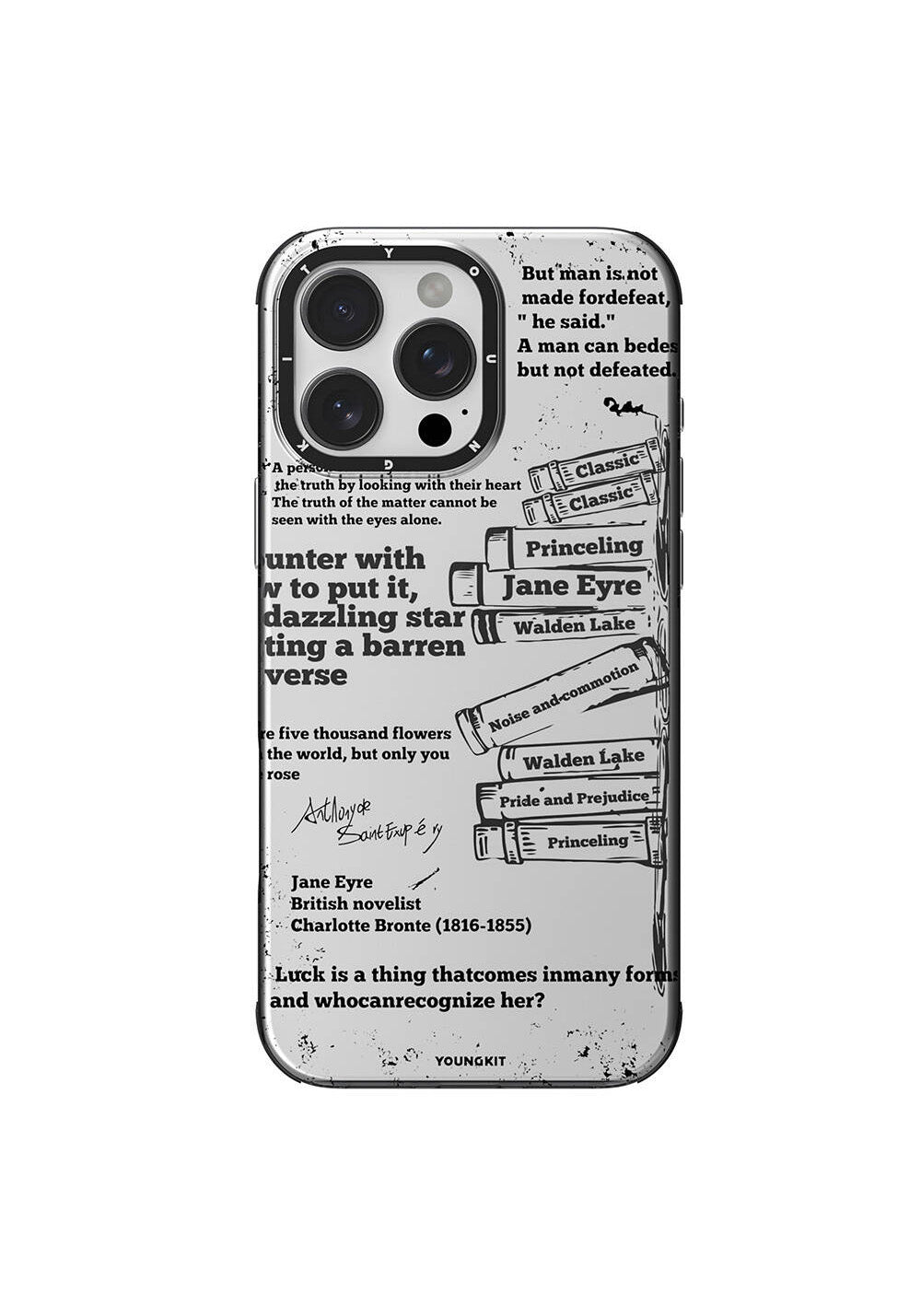 Apple iPhone 16 Pro Kılıf Manyetik Şarj Uyumlu Youngkit Literary Serisi Classic Kapak
