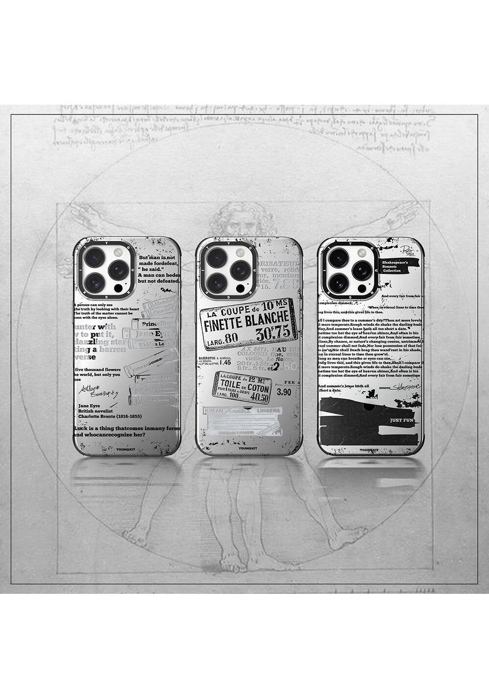Apple iPhone 16 Pro Kılıf Manyetik Şarj Uyumlu Youngkit Literary Serisi Retro Magz Kapak