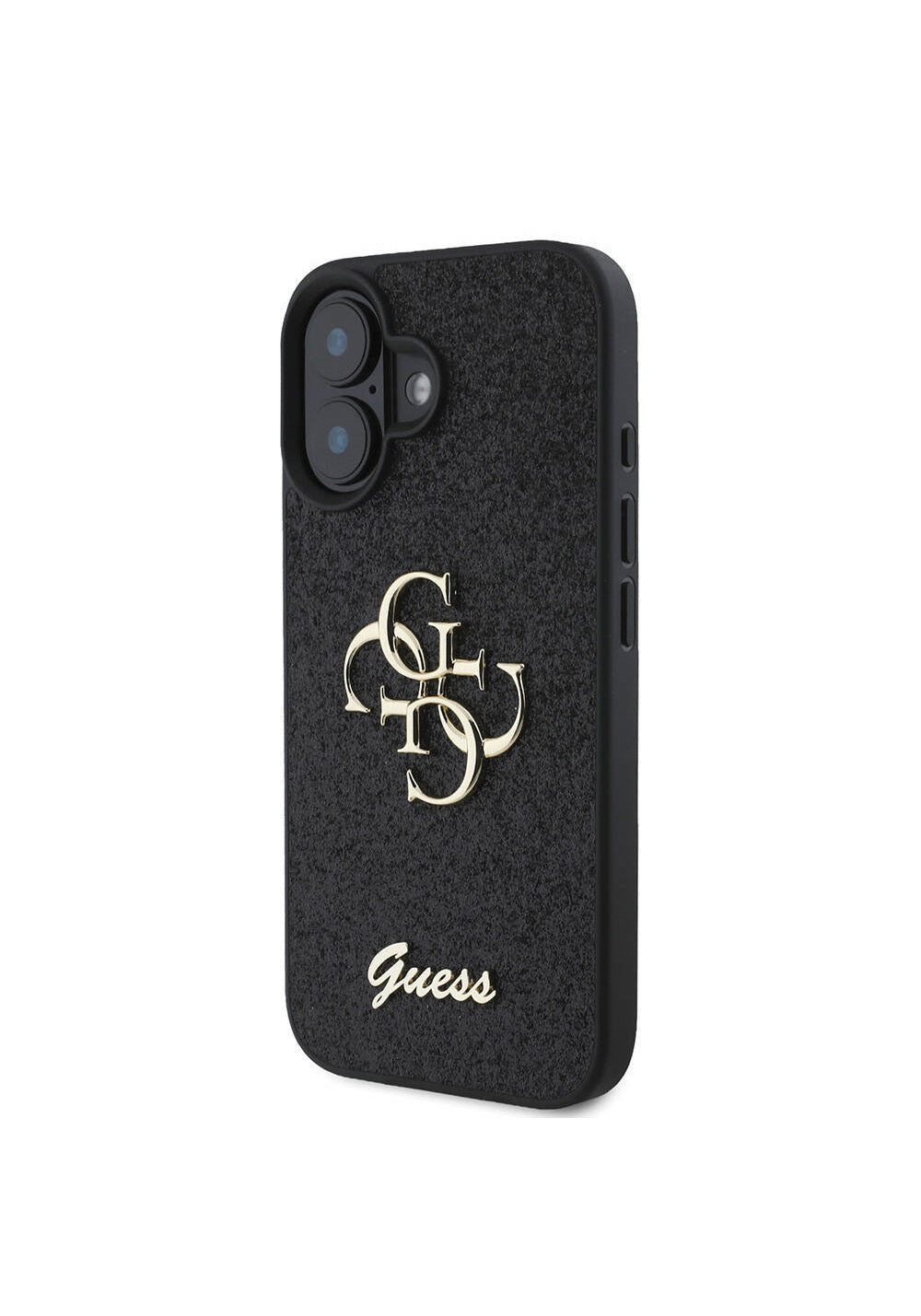 Apple iPhone 16 Kılıf Guess Orijinal Lisanslı 4G Büyük Metal Logolu Glitter Kapak