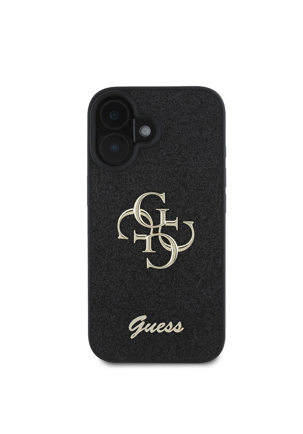 Apple iPhone 16 Kılıf Guess Orijinal Lisanslı 4G Büyük Metal Logolu Glitter Kapak