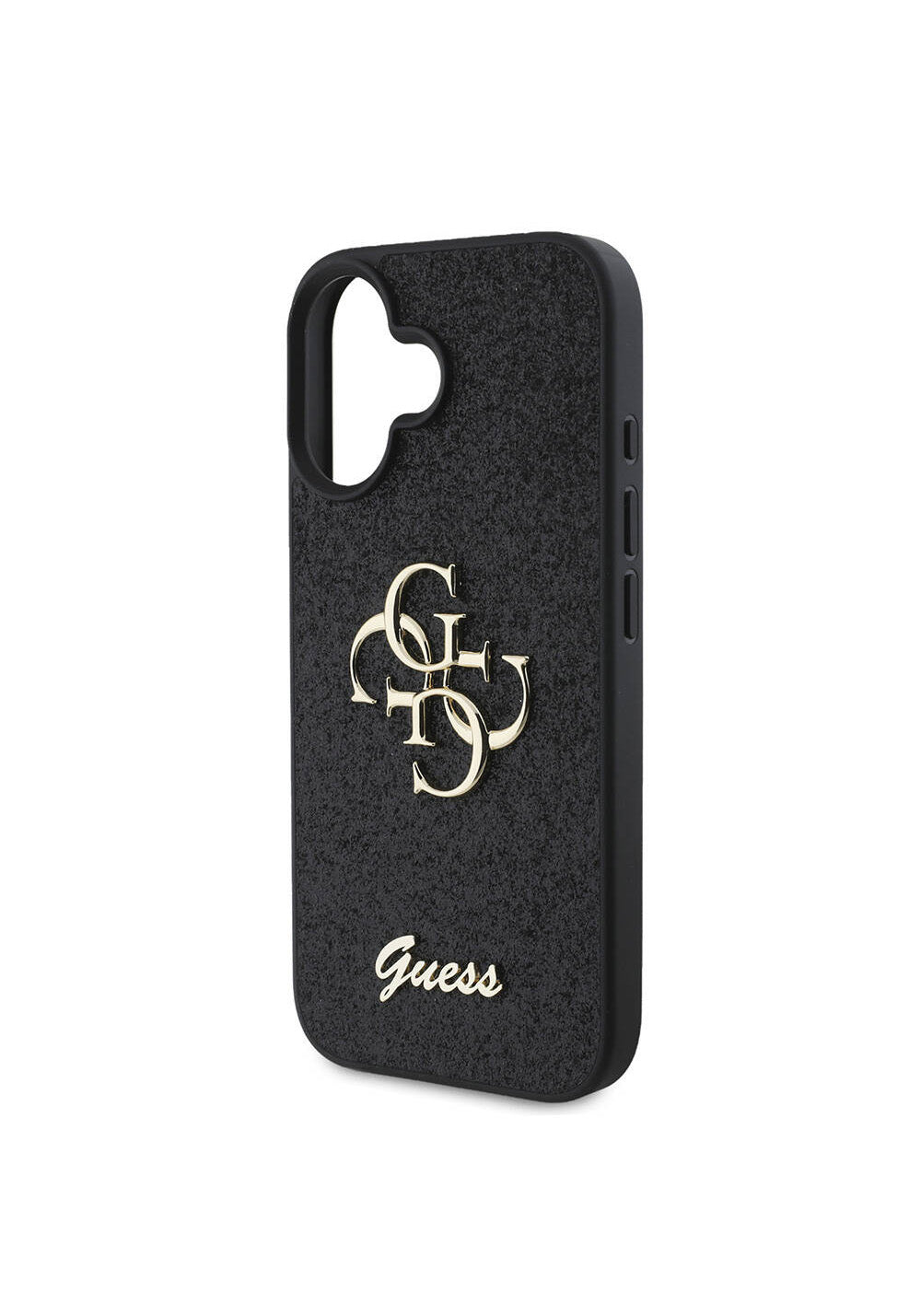 Apple iPhone 16 Kılıf Guess Orijinal Lisanslı 4G Büyük Metal Logolu Glitter Kapak
