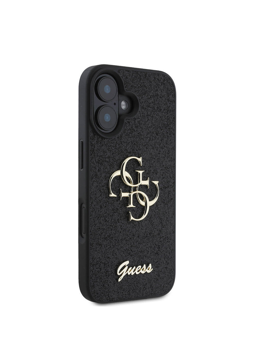 Apple iPhone 16 Plus Kılıf Guess Orijinal Lisanslı 4G Büyük Metal Logolu Glitter Kapak