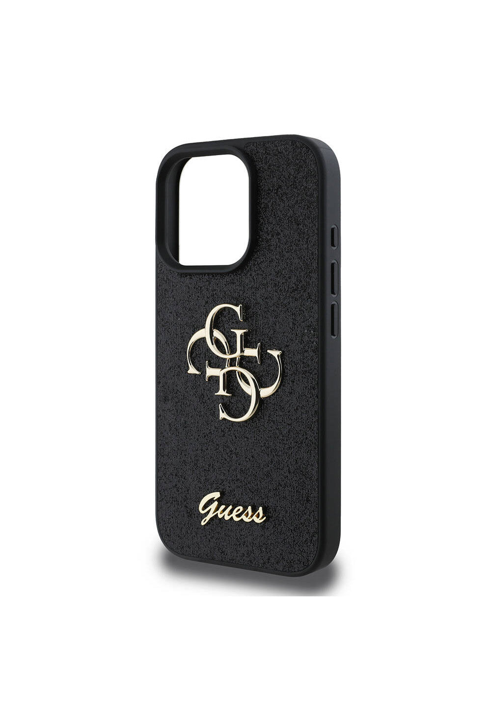 Apple iPhone 16 Pro Kılıf Guess Orijinal Lisanslı 4G Büyük Metal Logolu Glitter Kapak